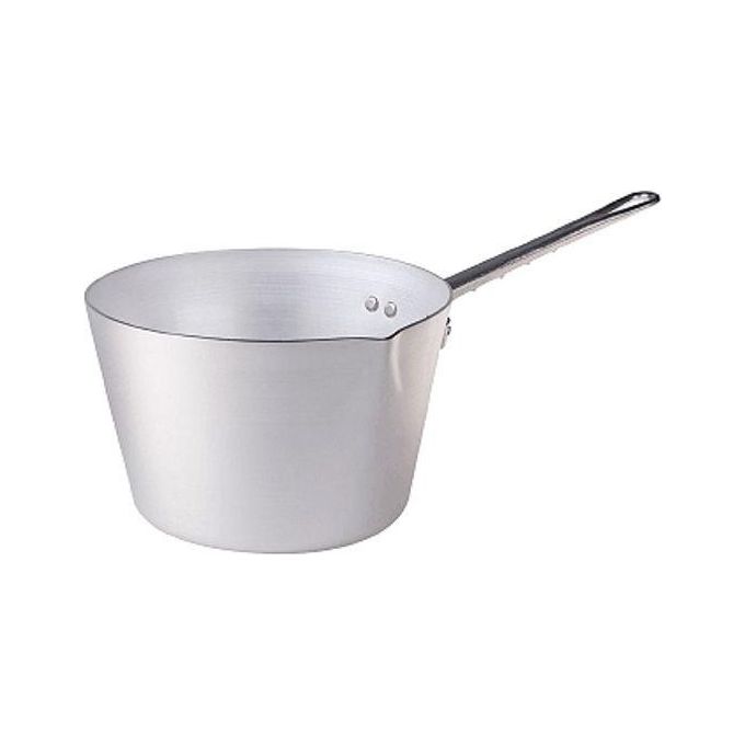 Agnelli Casseruola conica in alluminio con 1 manico e beccuccio Family Cm 14