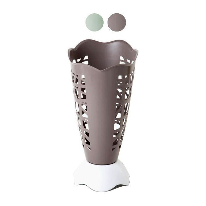 Bama 10721 Studio Portaombrelli Tondo Traforato in Plastica Moplen 30x60.5 cm colore Salvia