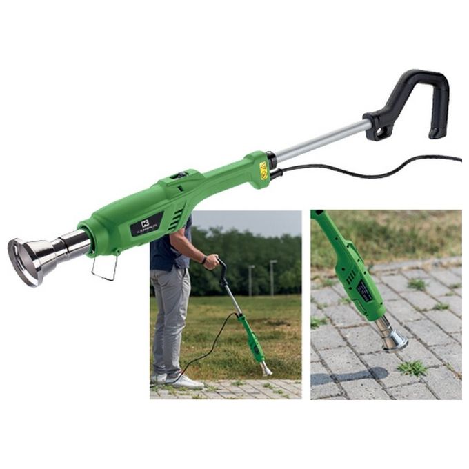 Kemper 1047GBE Bruciaerba Elettrico 2000W Multifunzione Diserbo Accensione BBQ 600°C 2 Beccucci Piedistallo Integrato