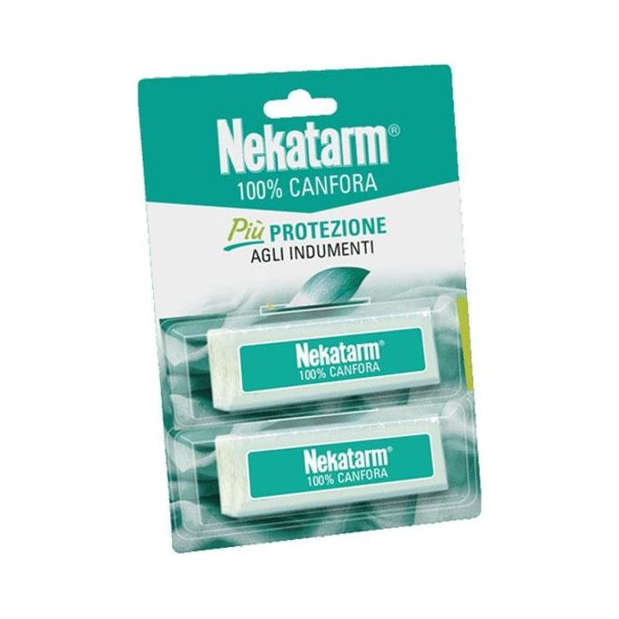 Nekatarm Tavolette Antitarme Canfora 100% Profumate Protezione Armadi e Cassetti 20 pz 50 g