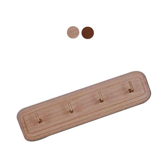 Jumbo Gancio Portastrofinacci 4 Posti Noce Scuro