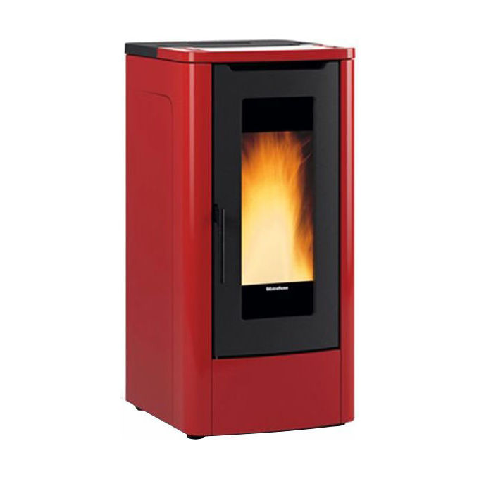 Extraflame TEOREMA Stufa a pellet Potenza 3-12 kW Serbatoio 30 kg (108x52 5x65 cm) colore Bordeaux