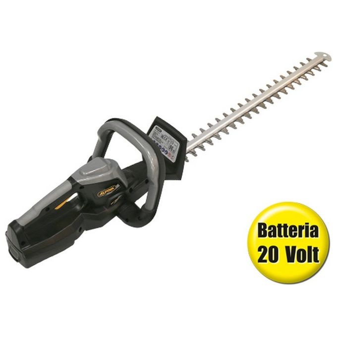 Alpina AHT 20 LI KIT Tagliasiepi a Batteria 20V 2Ah Lama 70 cm Doppio Taglio 150W 2.2 Kg