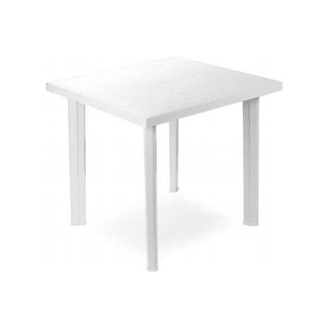 Progarden Tavolo Resina Fiocco Bianco 80X75