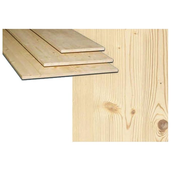 Brixo FRASCHE-466592 Tavola Abete Lamellare Naturale spessore 1,8 cm 60x40 cm