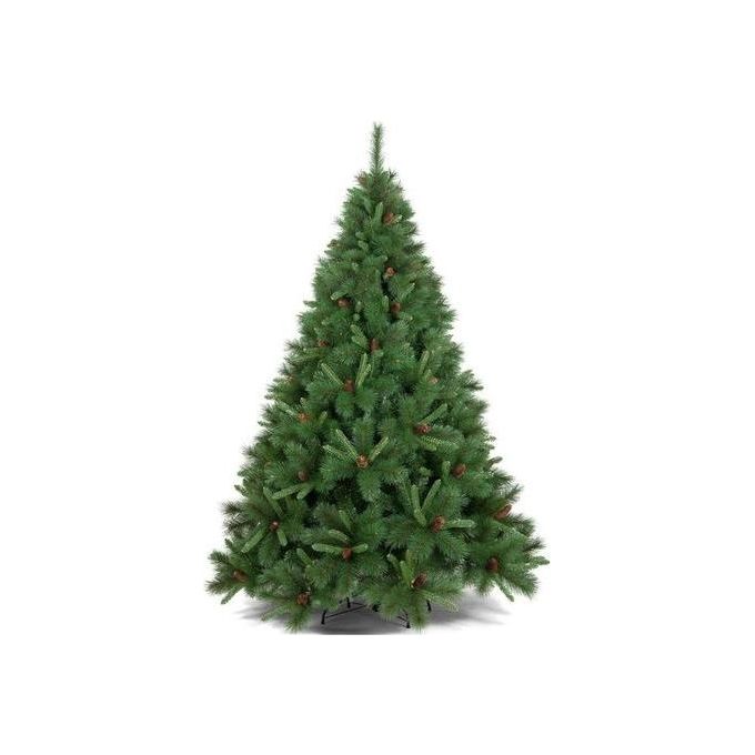 Amicasa 8009534011737 Tarvisio Albero di Natale 668 rami a innesto con pigne decorative colore Verde