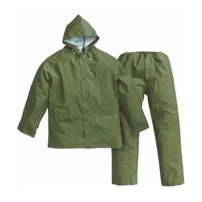 Neri Impermeabile Giacca+Pantaloni Verde Xxl