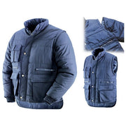 Brixo Giaccone Trapuntato Savoia 2 in 1 Maniche Staccabili Taglia XXL colore Blu