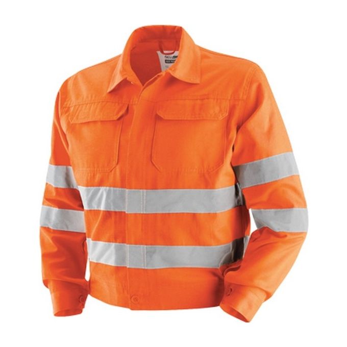 Neri Giubbino Alta Visibilita' 60% Cotone 40% Poliestere Bande Retroriflettenti EN 471 Taglia XXL colore Arancio