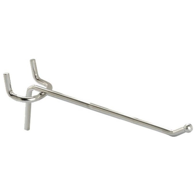 Metal Minuterie GB Manzoni CM 20 Gancio per Pannelli Portautensili Modello Semplice Figura 9 Ferro Zinco Cromato diametro 3.8 mm