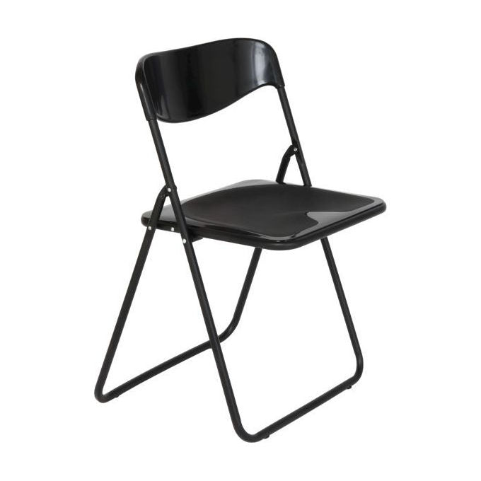 Metal Far Sedia Acciaio Poker New Nero