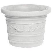 Nuova Plastica Adriatica NPA023 Prestige Vaso Tondo Festonato Resina 165 L 80x60 cm uso interno esterno colore Bianco