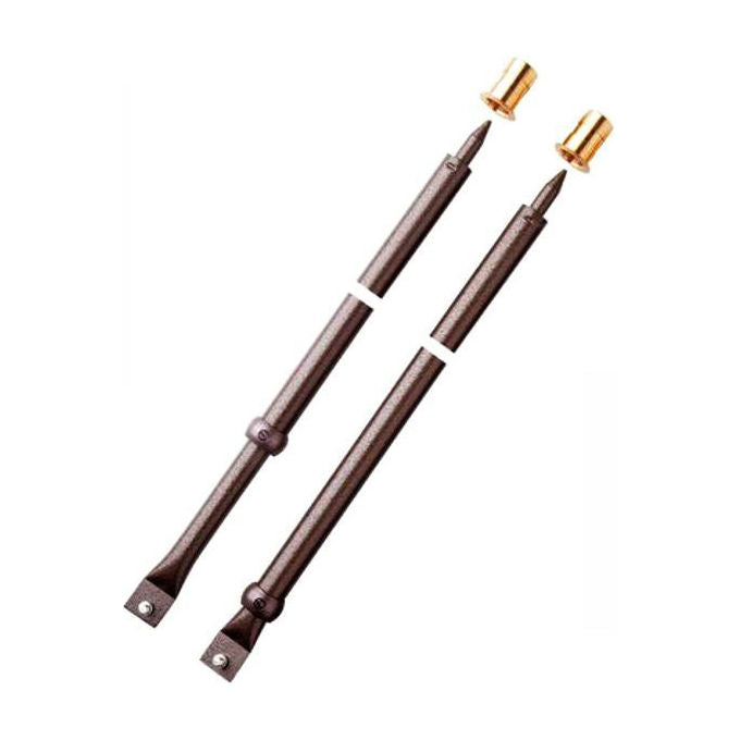Mottura 93292N000 Aste per Serrature di Sicurezza Triplici e Deviatori Diametro 18 mm 2 Pezzi colore Nero