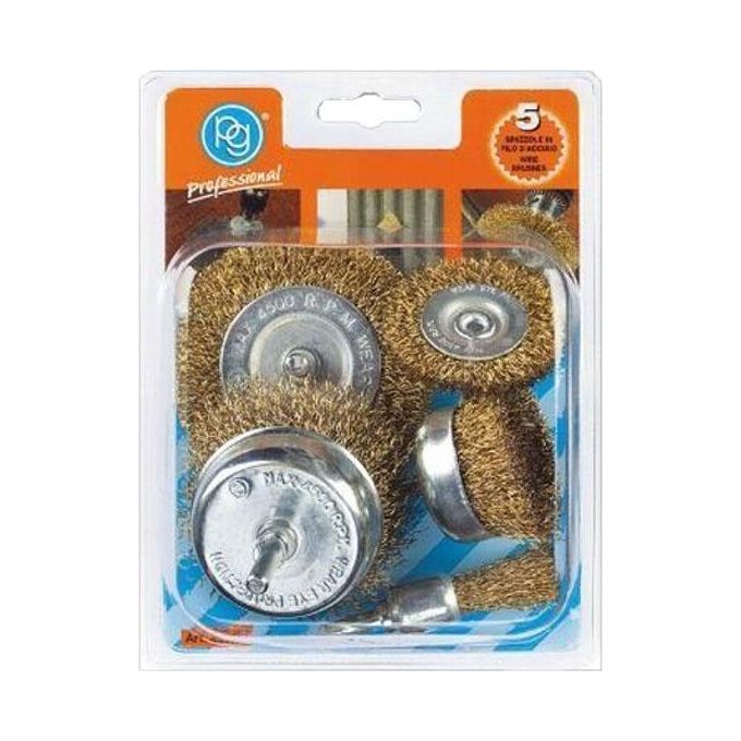 Pg Spazzole Acciaio KIT_ Pezzi 5