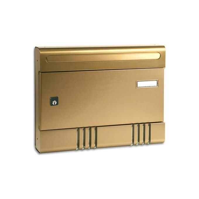 Alubox 47260 SIRE Cassetta Postale Componibile Alluminio Anodizzato per Interno ed Esterno colore Bronzo