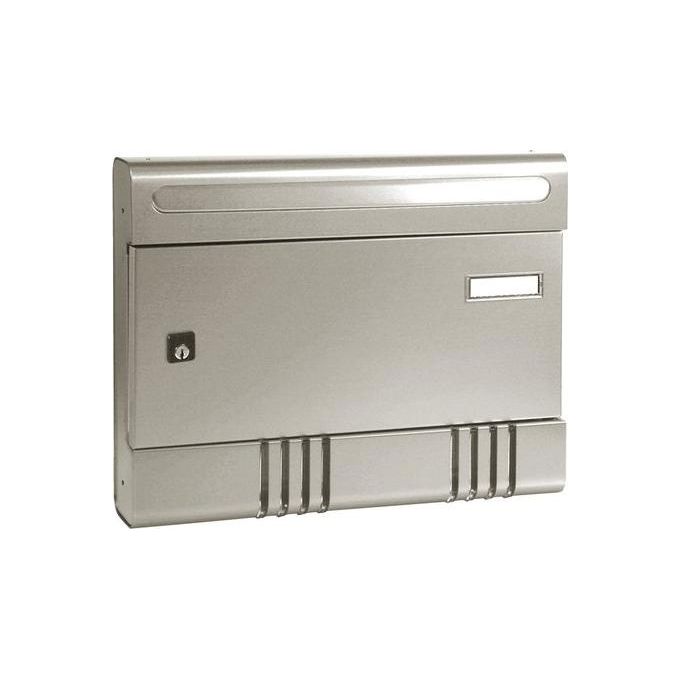 Alubox HORIZONTE Serie Esse Sir E Cassetta Postale Componibile in Alluminio per Esterno colore Argentato