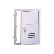 Alubox 47365 SC1 Sportello da Incasso Alluminio Anodizzato Apertura a Libro con Serratura Uso Esterno colore Argento