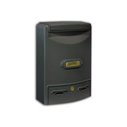 Alubox 47262 Europa Maxi Cassetta Postale in Alluminio Pressofuso Verniciato con Trattamento Anticorrosione Formato Rivista con Serratura di Sicurezza e Portanome in Ottone Personalizzabile colore Grigio ghisa