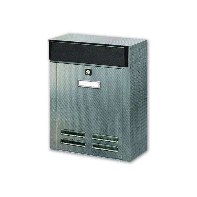 Alubox 47298 Magnum M2 Cassetta Postale in Acciaio Inox con Ritiro Frontale Formato Rivista colore Satinato