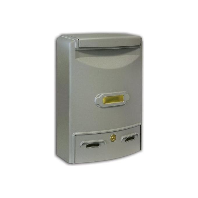 Alubox 62361 Europa Maxi Cassetta Postale in Alluminio Pressofuso con Trattamento Anticorrosione colore Argento