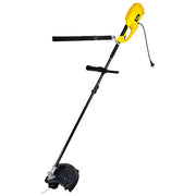 Vigor DE-1000 Decespugliatore Elettrico Asta Diritta 1000W Testina Filo 2 mm Diametro Taglio 350 mm