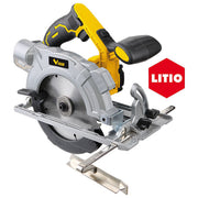 Vigor 9020042 VI-SC 20V Li Sega Circolare a Batteria 20 V 3.4 Ah Diametro Lama 165 mm Peso 3.17 Kg colore Nero