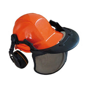 Blinky 1731 Jack Elmetto Protettivo con Cuffie e Visiera per Giardinaggio colore Arancione