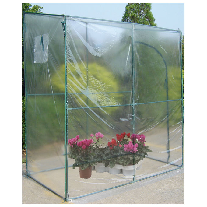 Vigor 79727-25 Serra da Parete PVC Senza Ripiani Struttura Acciaio Verniciato 100x200x215 cm