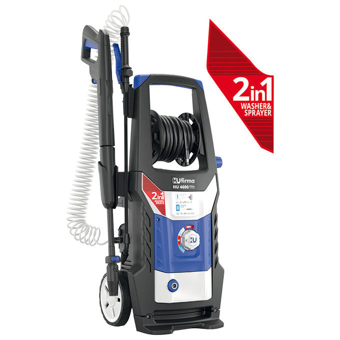 Hu-firma 7587328 HU-4600 Dual System Idropulitrice Acqua Fredda 2200 W 160 bar Pompa Schiumogeno 4 bar 460 L-h Total Stop