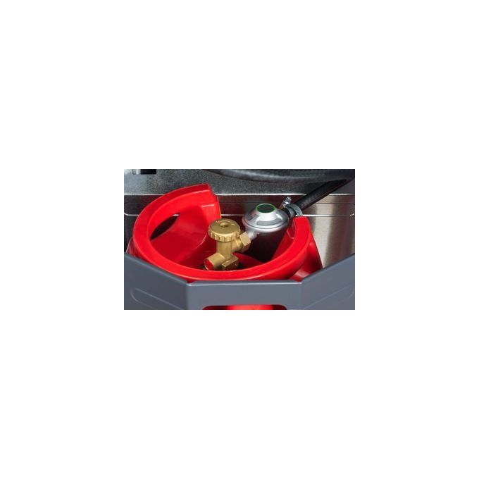 Sandrigarden 7920050 Fornellone a Gas Tutto Ghisa 3 Piedi 8 kW Rubinetti Ottone GPL G-30 G-31