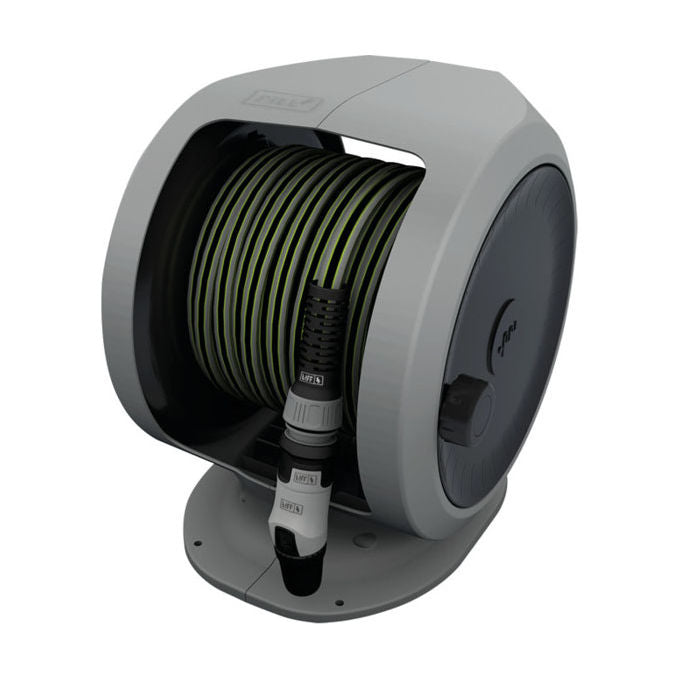 Fitt Freel Avvolgitubo Portatile Tubo Force 20 m Diametro 12.5 mm Kit Completo Lancia Raccordi 30% Plastica Riciclata