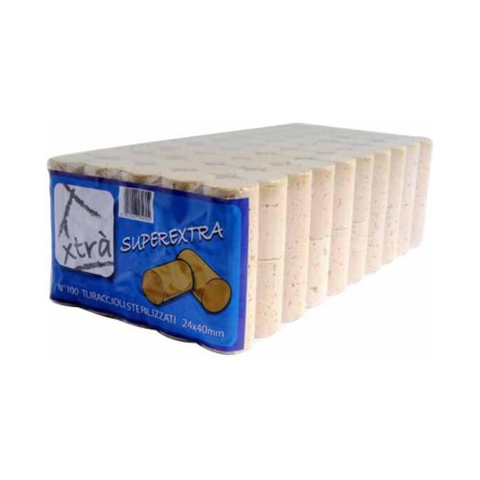 Xtra Tappo Sughero Super Extra 30X40 Pezzi 100