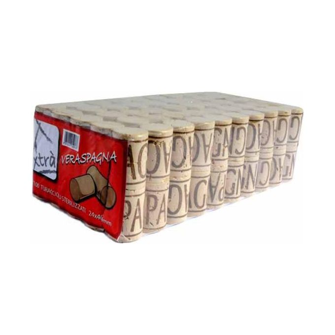 Xtra Tappo Sughero Vera Spagna 28X40 Pezzi 100