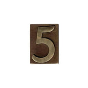 Lartistica Numero Civico Ottone Bronzato 2 60x80mm
