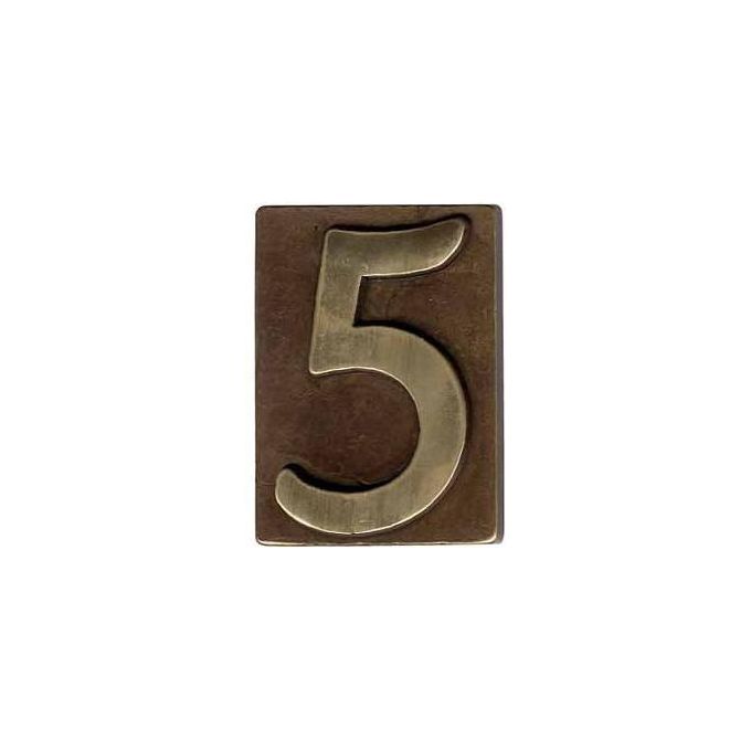 Lartistica Numero Civico Ottone Bronzato 0 60x80mm