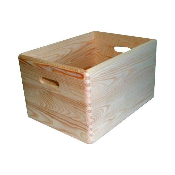 Contenitore Cesta Legno Pratica 40X30 H 23