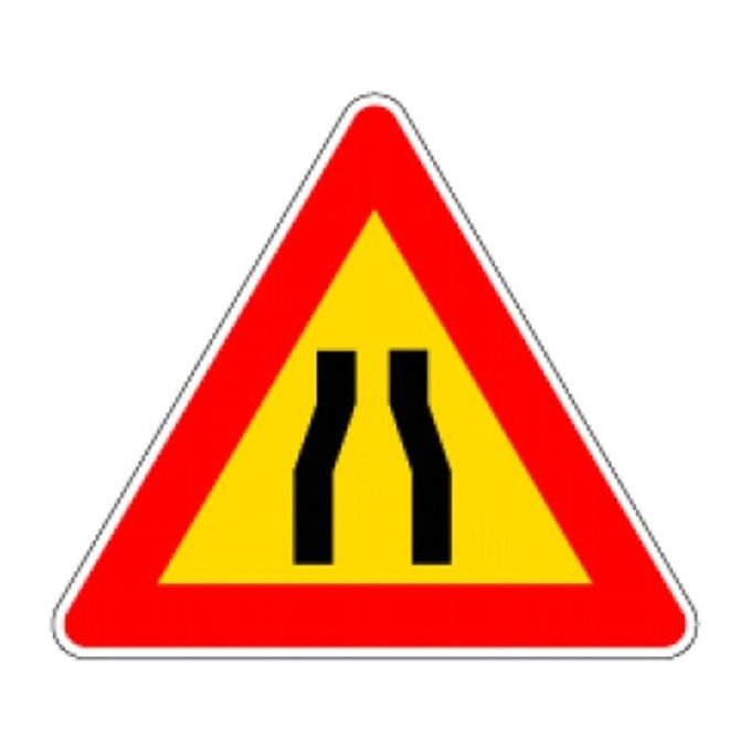 3G Cartello Stradale Strettoia Simmetrica