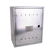 PREZIOSA 0000102020010 Cassetta Metano 30x55 cm Zn Extra con Chiusura di Sicurezza Cerniere in Acciaio Inox e Fori di Ventilazione colore Grigio