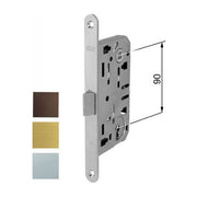 Agb Serrature Serratura Infilare Legno Mediana E50 Cromo Op 1101
