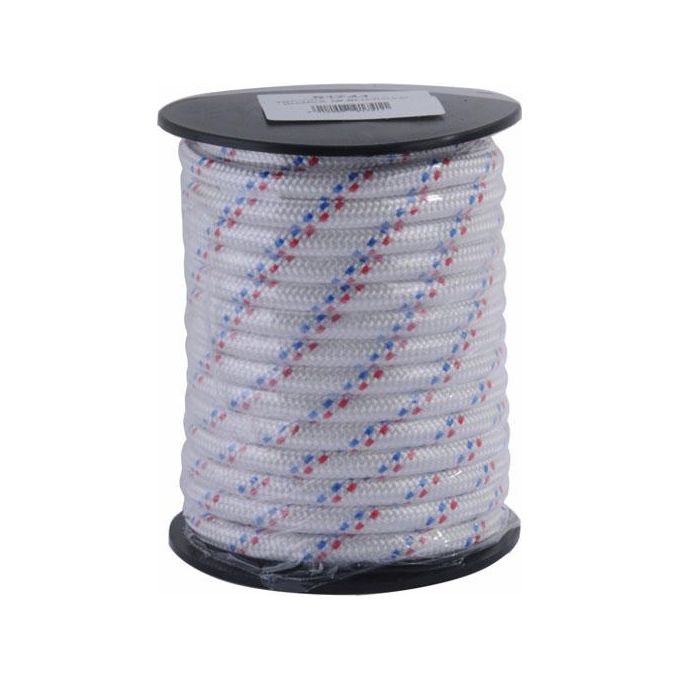 Rotolo Treccia Pp Mm 4 M 30 Bianca Fili Blu-Rossi