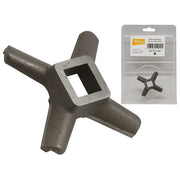 Reber 4311A Coltello Ricambio per Tritacarne N.12 Acciaio al Carbonio Lama Autoaffilante