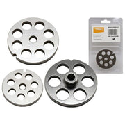 Reber 4714A4 Piastra per Tritacarne N.22 Acciaio al Carbonio 66 Fori da 6 mm