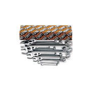 Beta 42-S26 Serie Chiavi Combinate a Forchetta e Poligonale Piegate 26 pz 6-32 mm Acciaio Cromato DIN 3113