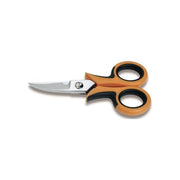 BETA Forbici Professionali per Elettricista con lame Curve Cromate e Impugnatura Bimateriale