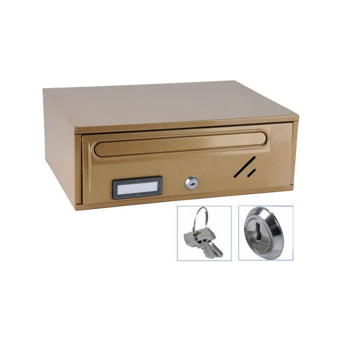 VULCANIA 8014300211112 Casellario postale per interni in acciaio zincato finitura bronzata colore Bronzato