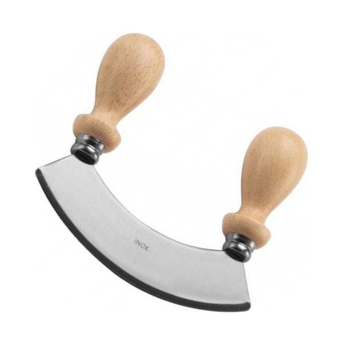 Calder Mezzaluna Inox Manici Legno