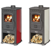K-line F035156 Koral Stufa a Legna in Acciaio Verniciato 8 kW Efficienza 77,1% Volume Riscaldabile 160 m³ colore Beige