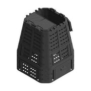 Brixo Kompobox Compostiera da Giardino 740 L plastica riciclabile ancoraggi lucchettabile colore Nero