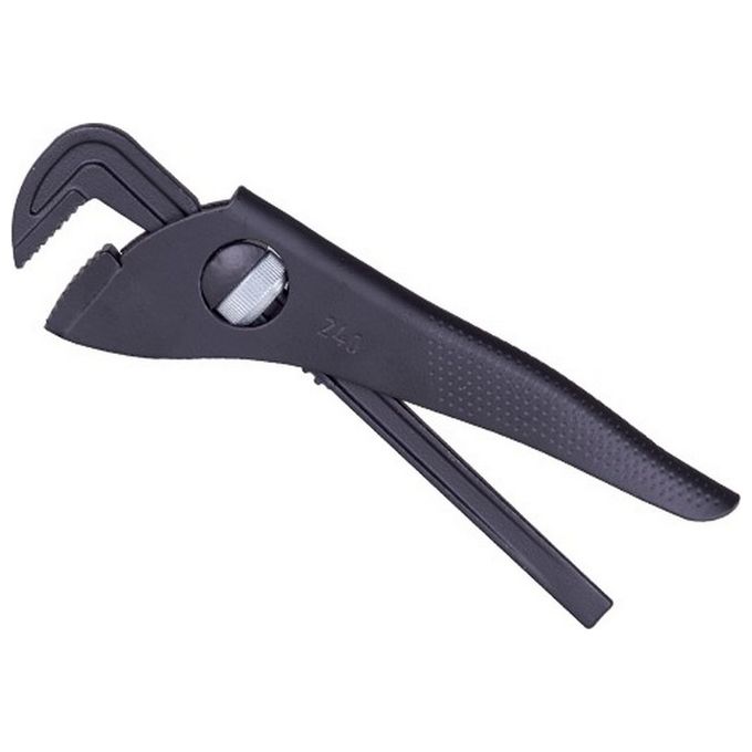 Brixo FRA-097025 Giratubi a Rullino Tipo Blitz Acciaio Forgiato Ganasce Temperate Verniciato Lunghezza Regolabile 270 300 mm Apertura 2 2.1-2'' colore Nero