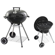 El Gaucho FRASCHE-144106 Globo Barbecue a Carbone Carrellato Griglia 44 cm con Coperchio Prese Aria Regolabili Piatto Raccogli Cenere